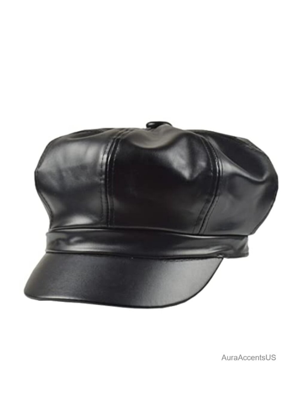 Leather Cotton Baseball Cap Classic Solid Sun Hat Adjustable Casual